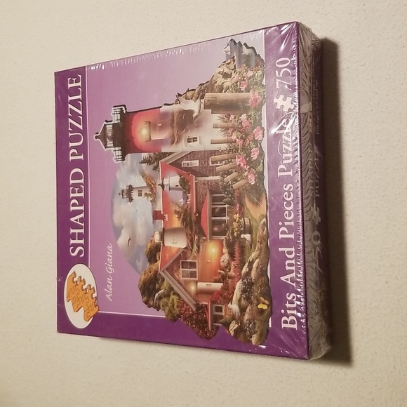 Bits and Pieces Games 35 75 Piece Lighthouse Shaped Puzzle Nwt Poshmark